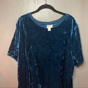Blue Velvet Top
